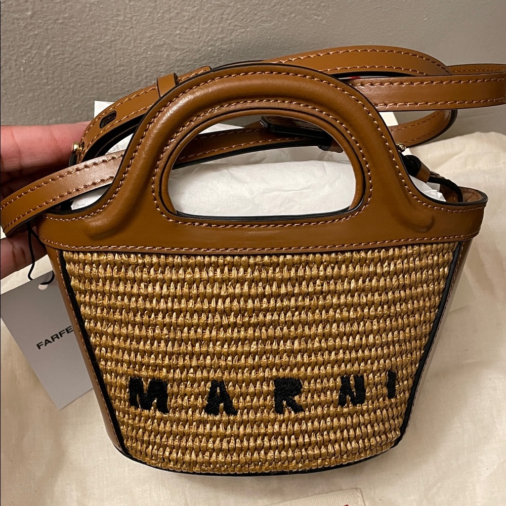 Marni Brown and Tan Mini Bag - Picture 3 of 14